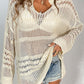 BELLA ROAD Cutout Notched Long Sleeve Cover-Up at Bella Road