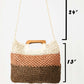 FAME Color Block Double-Use Braided Tote Bag at Bella Road