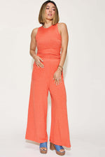 BASIC BAE Full Size Ribbed Tank and Wide Leg Pants Set at Bella Road