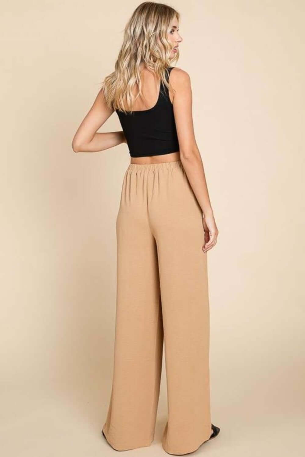 CULTURE CODE Full Size High Waist Wide Leg Cargo Pants at Bella Road