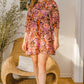 ODDI ODDI Full Size Floral Tied Neck Mini Dress at Bella Road