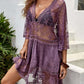 BELLA ROAD Lace Detail Plunge Cover-Up Dress at Bella Road