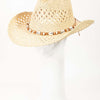 Cowrie Shell Beaded String Straw Hat - IV