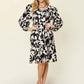 DOUBLE TAKE Full Size Printed Ruffle Hem Long Sleeve Dress at Bella Road