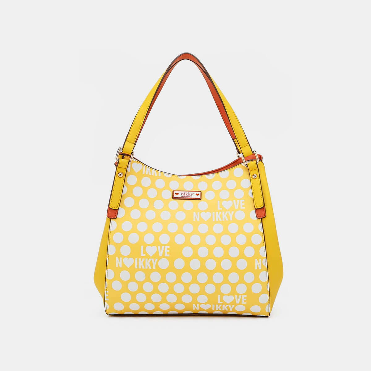 NICOLE LEE USA Contrast Polka Dot Handbag at Bella Road