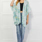 JUSTIN TAYLOR Fields of Poppy Floral Kimono in Green at Bella Road