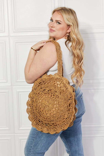 JUSTIN TAYLOR Brunch Time Straw Rattan Handbag at Bella Road