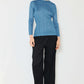 MARINA WEST SWIM Pleated Long Sleeve Boatneck Top at Bella Road