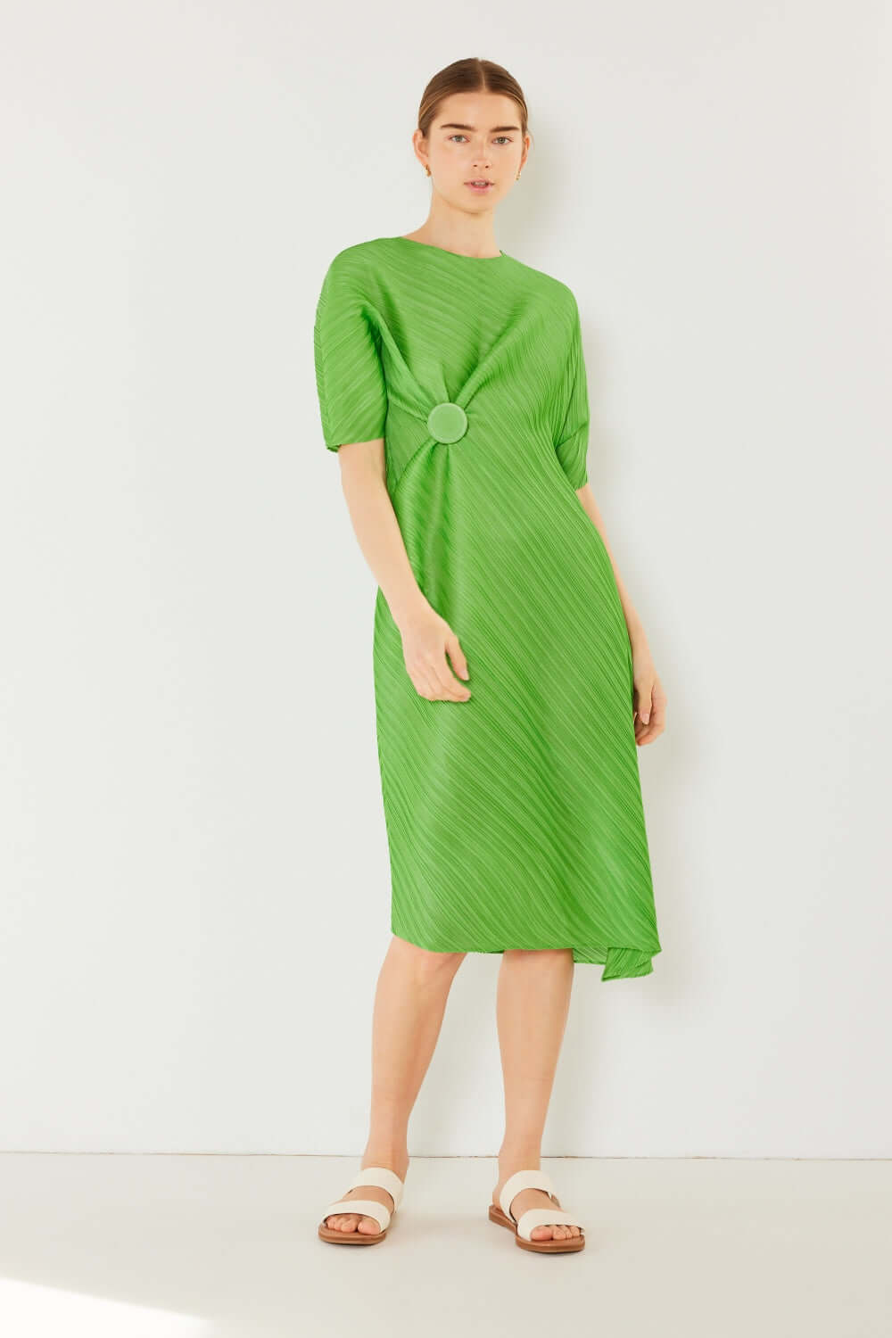 MARINA WEST SWIM Pleated Dolman Sleeve Dress at Bella Road