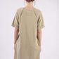 VERY J Washed Round Neck Mini Tee Dress at Bella Road