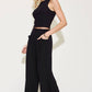 BASIC BAE Full Size Ribbed Tank and Wide Leg Pants Set at Bella Road