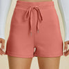 Air Scuba Drawstring High Waist Shorts - Coral