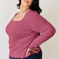 Ribbed Long Sleeve T-Shirt