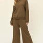 DOUBLE TAKE Full Size Texture Long Sleeve Top and Pants Set at Bella Road