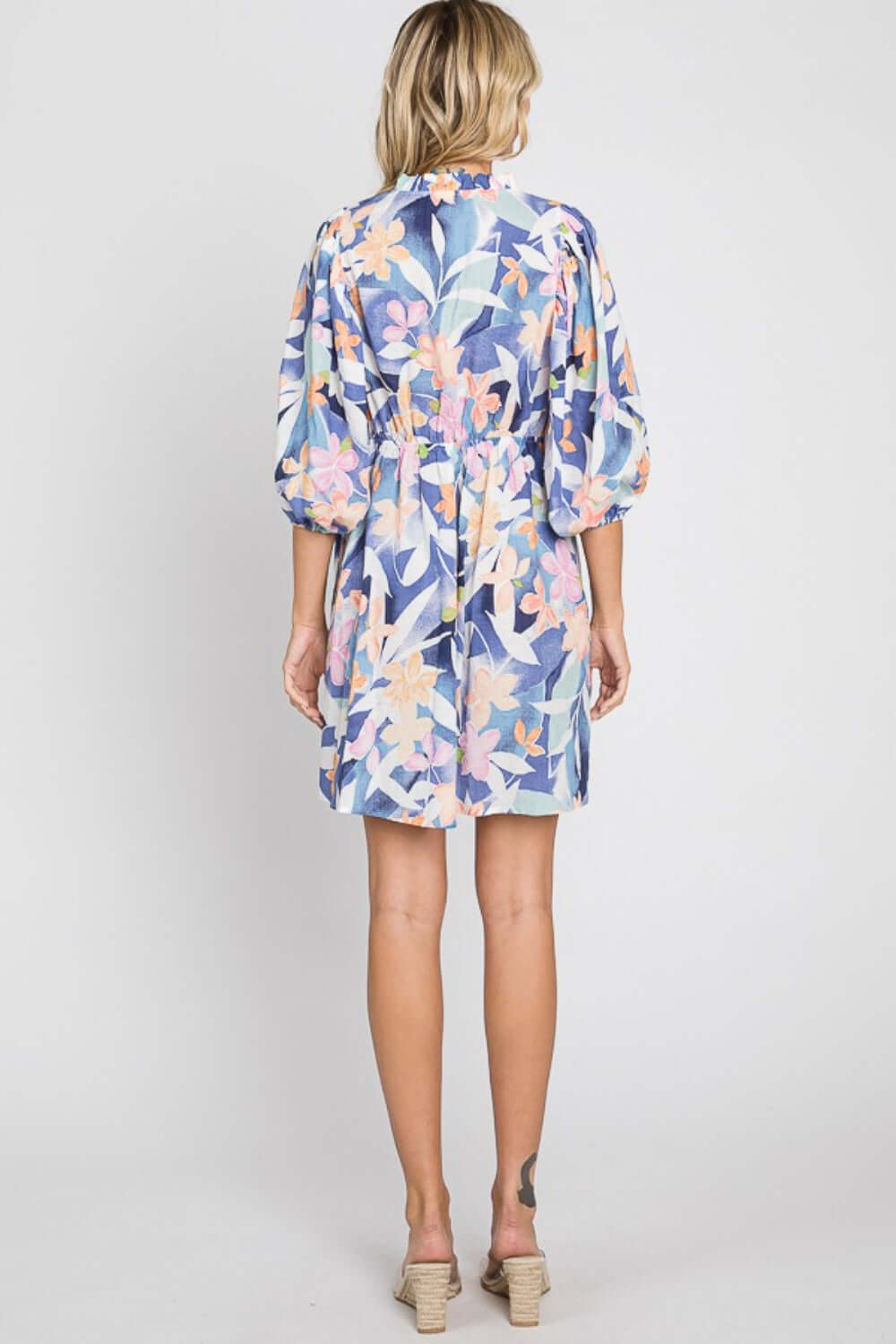 GEEGEE Floral Print Mini Dress at Bella Road