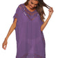 BELLA ROAD Cutout V-Neck Short Sleeve Cover-Up at Bella Road