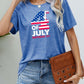 4th OF JULY INDEPENDENCE DAY Graphic Tee