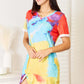 DOUBLE TAKE Tie-Dye V-Neck Twisted Dress at Bella Road