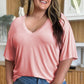 Bamboo V-Neck Drop Shoulder T-Shirt