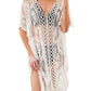 Lace V-Neck Half Sleeve Cover-Up