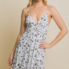 Floral Tiered Cami Mini Dress - Ivory