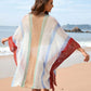 BELLA ROAD Openwork Color Block Plunge Cover-Up at Bella Road