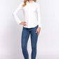 ACTIVE BASIC Long Sleeve Front Pocket DTY Brushed Shirt at Bella Road