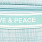 Love & Peace Striped Handle Bag