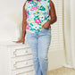 DOUBLE TAKE Floral Print Ruffle Shoulder Blouse at Bella Road