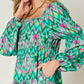 DOUBLE TAKE Full Size Printed Long Sleeve Dress at Bella Road