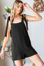 HEIMISH Full Size Sleeveless Romper with Pockets at Bella Road