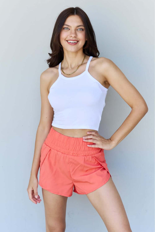 NINEXIS Everyday Staple Soft Modal Short Strap Ribbed Tank Top in Off White at Bella Road