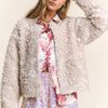 J.NNA Mixed Fabric Chic Jacket - Ash Beige