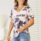 DOUBLE TAKE Tie-Dye V-Neck T-Shirt at Bella Road