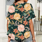 BELLA ROAD Floral Ruffled Short Sleeve Blouse at Bella Road