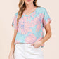 BOMBOM Floral Short Sleeve T-Shirt at Bella Road