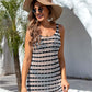 BELLA ROAD Tied Openwork Scoop Neck Wide Strap Cover-Up at Bella Road