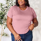 BASIC BAE Full Size Round Neck Short Sleeve T-Shirt at Bella Road