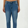 Bella Road Raw Hem Denim Capris - Sky Blue