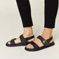 WILD DIVA Velcro Double Strap Slingback Sandals at Bella Road