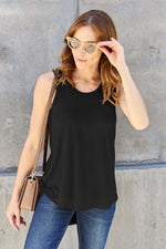 BASIC BAE Full Size Round Neck Tank at Bella Road