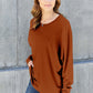 DOUBLE TAKE Full Size Round Neck Long Sleeve T-Shirt at Bella Road