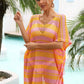 BELLA ROAD Tassel Openwork Striped V-Neck Cover Up at Bella Road