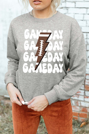 Bella Road Game Day Round Neck Long Sleeve Sweatshirt