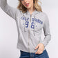 ACTIVE BASIC California Zip Up Drawstring Long Sleeve Hoodie at Bella Road