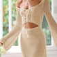 BELLA ROAD Cutout Lace-Up Long Sleeve Cover Up at Bella Road