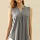 NINEXIS Full Size Notched Sleeveless Top at Bella Road