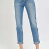 RISEN High Rise Cropped Roll Up Jeans - Medium