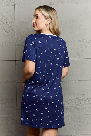 MOON NITE Quilted Quivers Button Down Sleepwear Dress at Bella Road