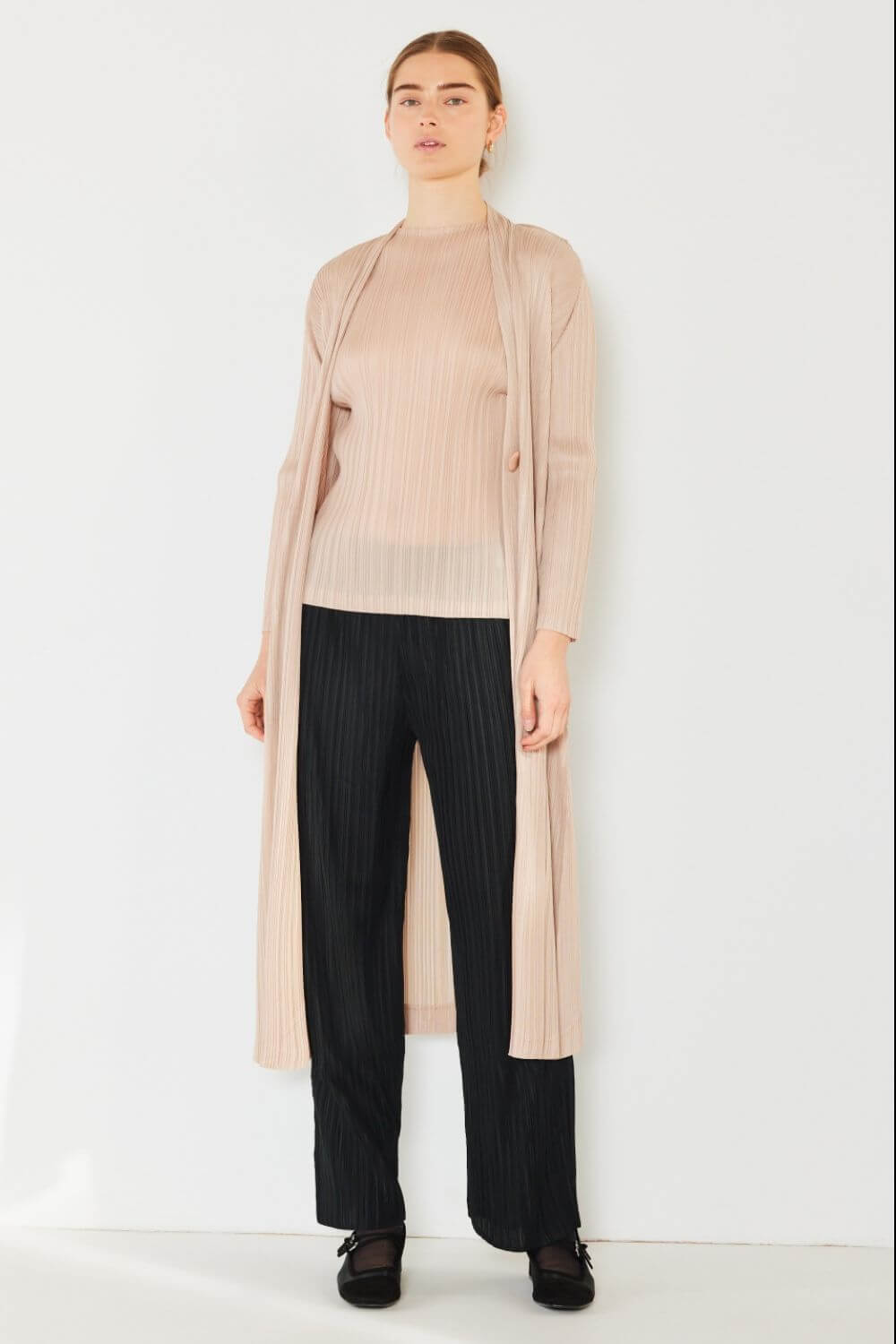 MARINA WEST SWIM Pleated Long Sleeve Cardigan at Bella Road